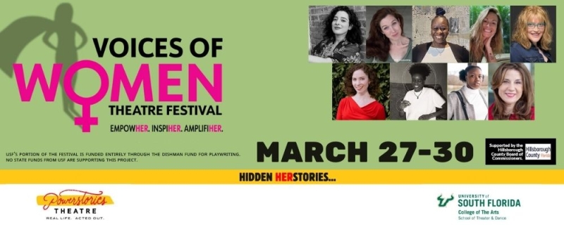 Previews: 5TH ANNUAL VOICES OF WOMEN THEATRE FESTIVAL at Powerstories @USF Theatre Image