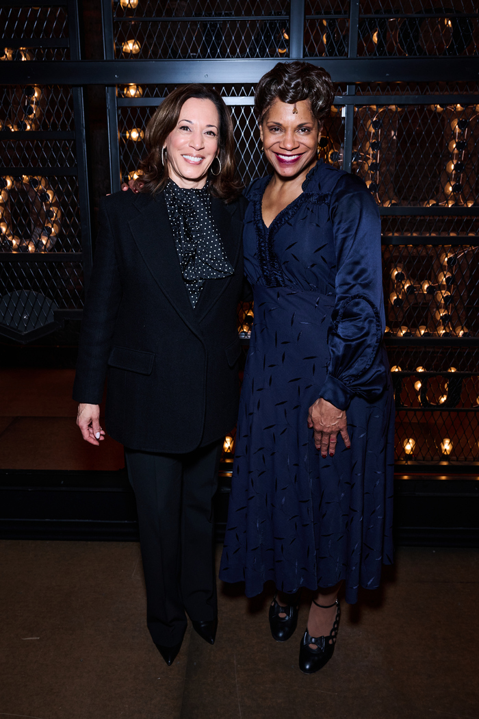 Photos: Kamala Harris Attends GYPSY and Poses with Audra McDonald and Company  Image