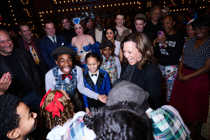 Photos: Kamala Harris Attends GYPSY and Poses with Audra McDonald and Company  Image