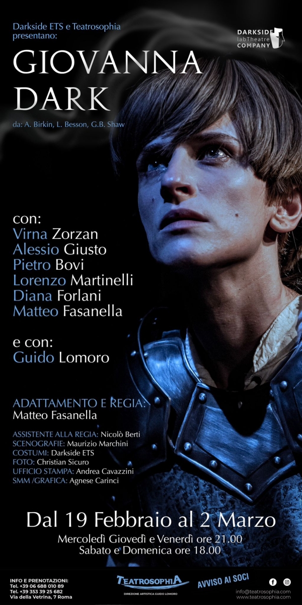 Review: GIOVANNA DARK al Teatrosophia  Image