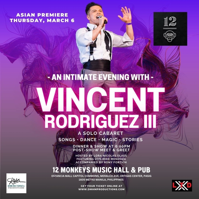 Enjoy an Intimate Evening with Vincent Rodriguez III at 12 Monkeys  Image