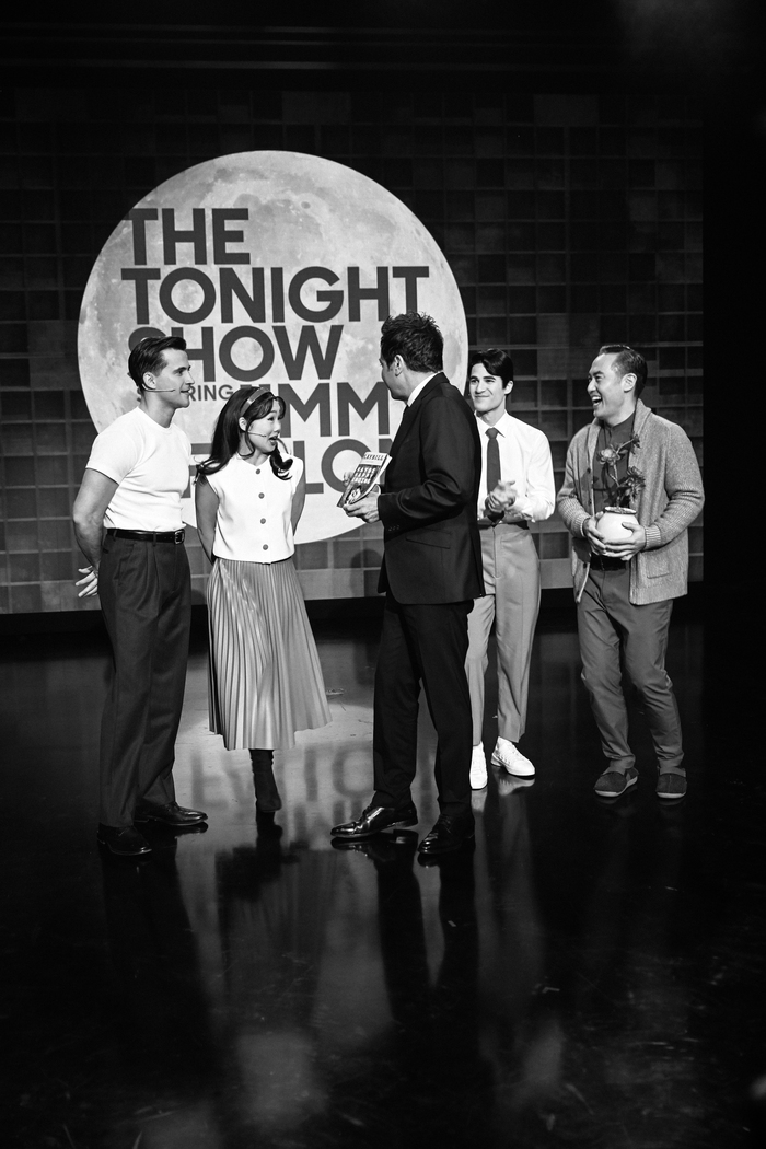 Darren Criss, Helen J Shen, Jimmy Fallon, Dez Duron, and Marcus Choi Photo