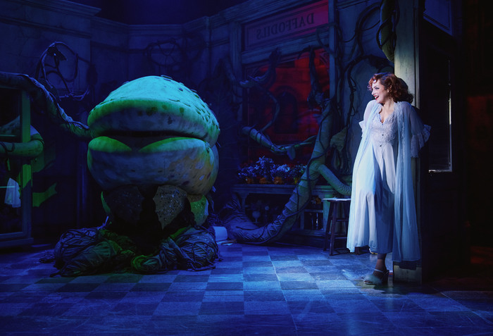 Exclusive Photos: Elizabeth Gillies & Milo Manheim Shine in LITTLE SHOP OF HORRORS Off-Broadway Image