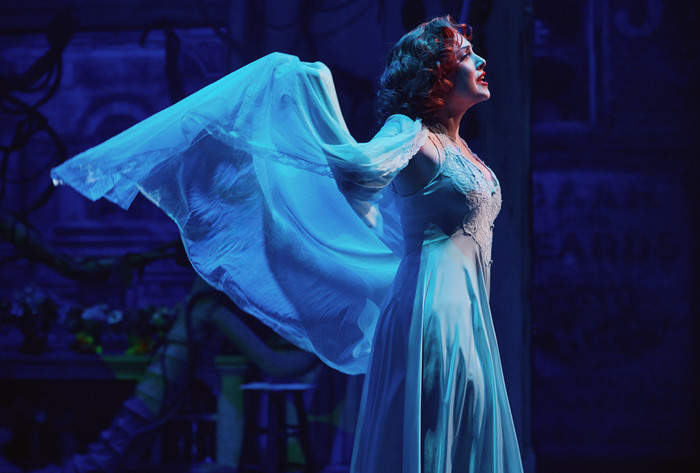 Exclusive Photos: Elizabeth Gillies & Milo Manheim Shine in LITTLE SHOP OF HORRORS Off-Broadway Image
