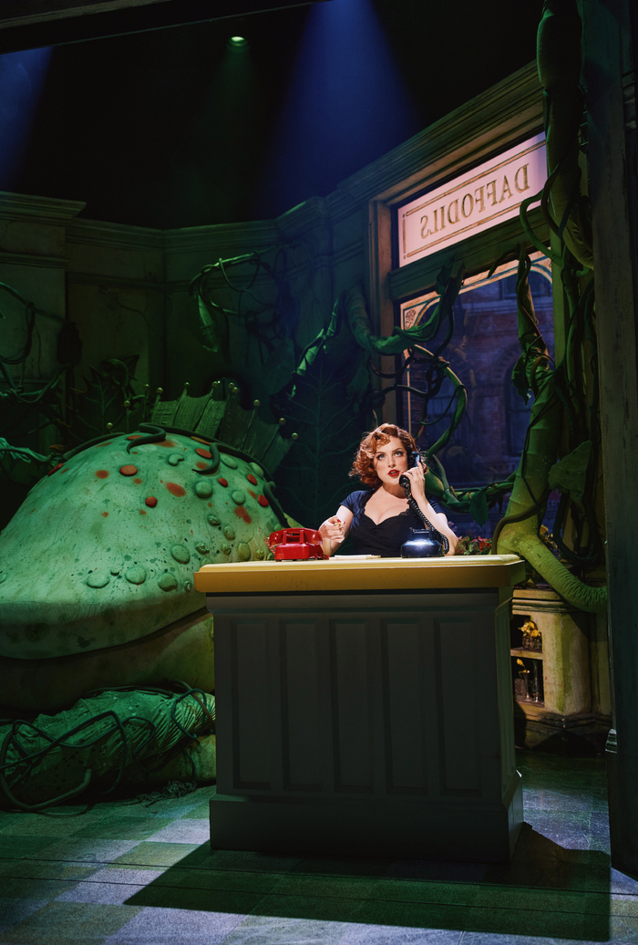 Exclusive Photos: Elizabeth Gillies & Milo Manheim Shine in LITTLE SHOP OF HORRORS Off-Broadway Image