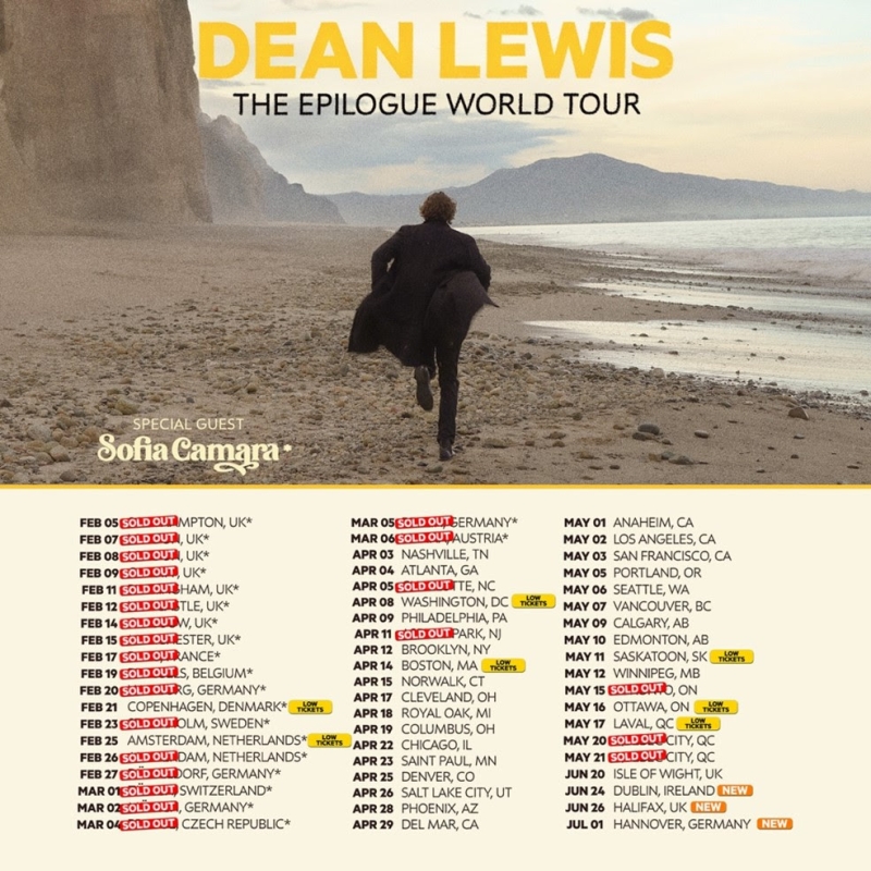 Dean Lewis Shares Duet Version of 'With You' Feat. Sofia Camara Ahead of North American Tour  Image