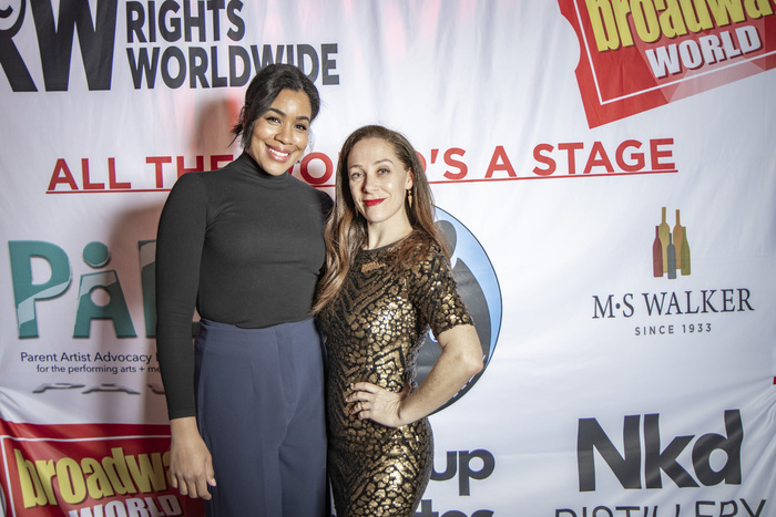 Actress Jesmille Darbouze with Actress and Executive Producer Sarah Bierstock at 