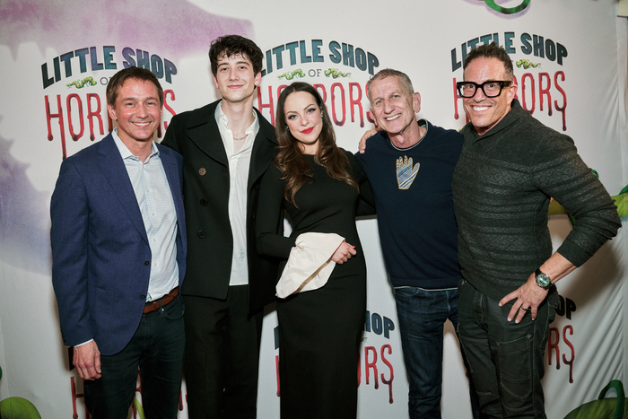 Rob Ahrens, Milo Manheim, Elizabeth Gillies, Tom Kirdahy, Michael Mayer at 