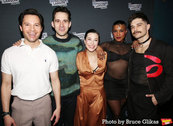 Jason Tam, Adam Chanler-Berat, Lauren Marcus, Taylor Iman Jones and Andy Mientus at 