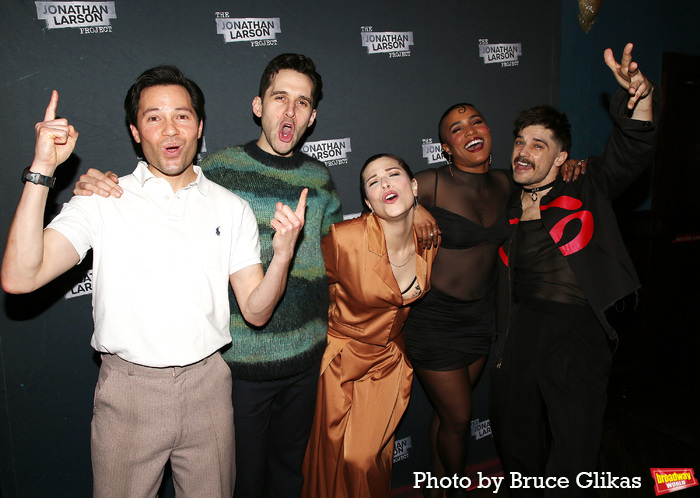 Jason Tam, Adam Chanler-Berat, Lauren Marcus, Taylor Iman Jones and Andy Mientus at 