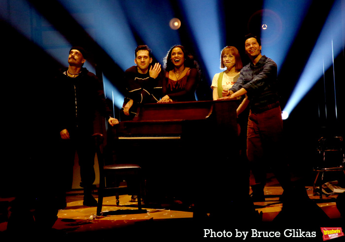 Andy Mientus, Adam Chanler-Berat, Taylor Iman Jones, Lauren Marcus and Jason Tam at 