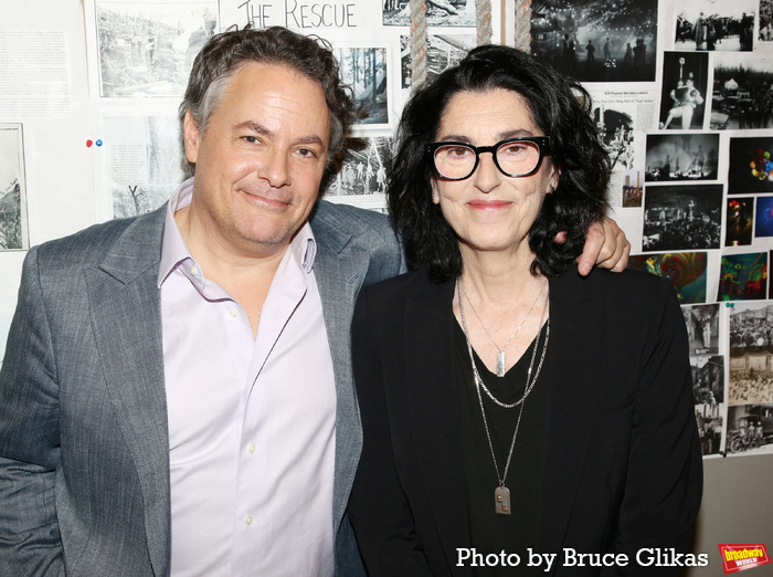 Composer/Lyricist Adam Guettel and Director/Playwright Tina Landau  Photo