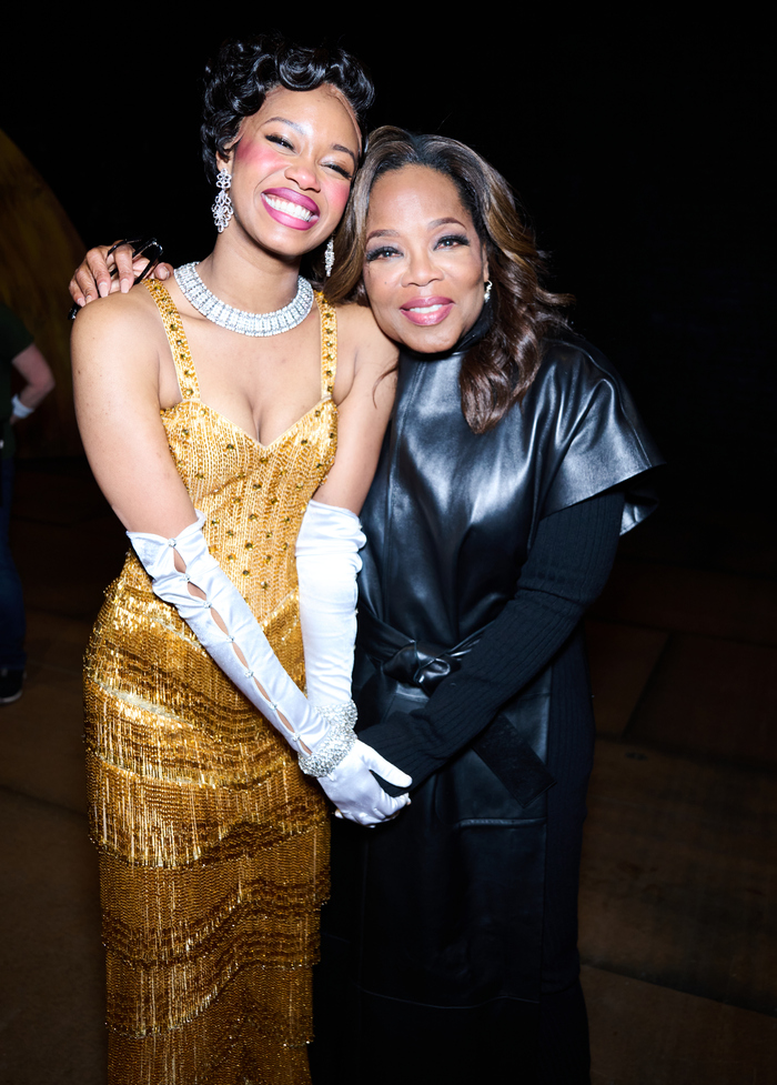 Oprah Winfrey and Joy Woods at 