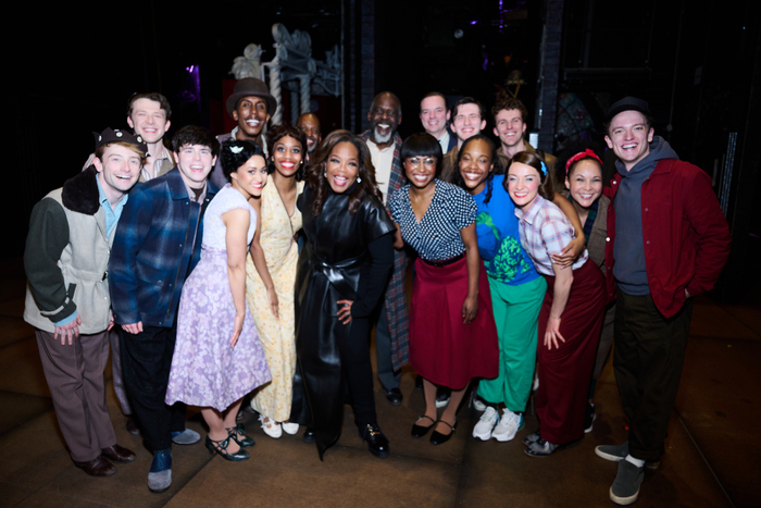 Oprah Winfrey and the Cast of GYPSY at 