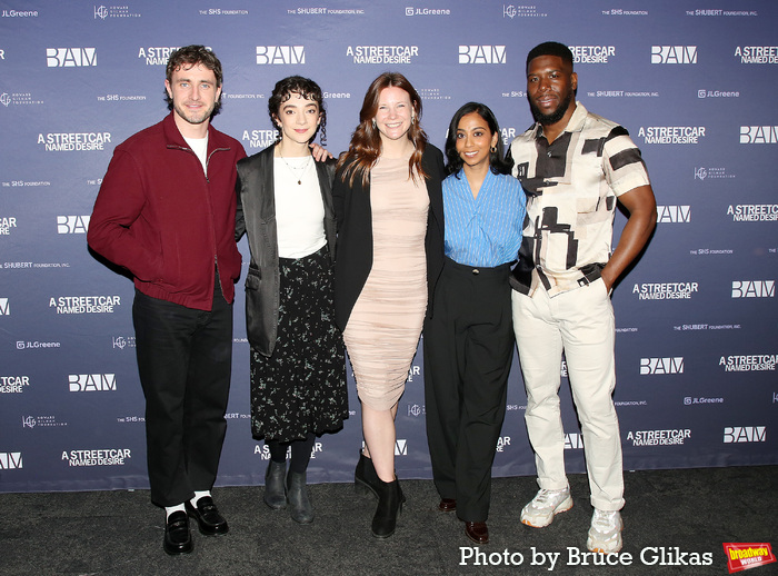 Paul Mescal, Patsy Ferran, Director Rebecca Frecknall, Anjana Vasan and Dwane Walcott Photo