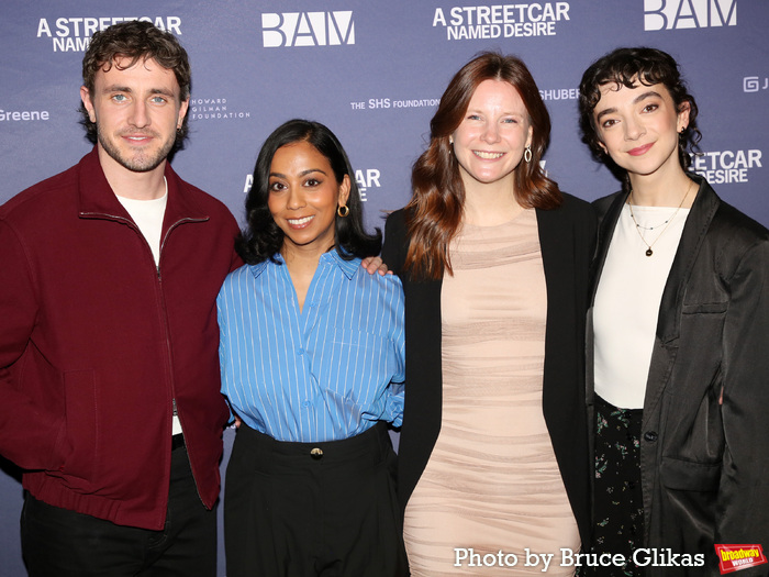 Paul Mescal, Anjana Vasan, Director Rebecca Frecknall and Patsy Ferran Photo