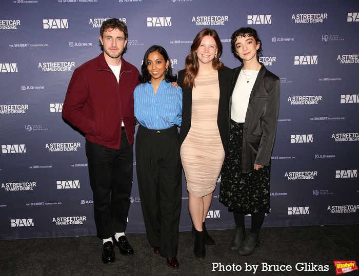 Paul Mescal, Anjana Vasan, Director Rebecca Frecknall and Patsy Ferran Photo