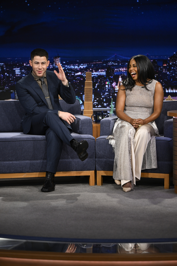 Photo Exclusive: THE LAST 5 YEARS Stars Nick Jonas and Adrienne Warren Stop By THE TONIGHT SHOW  Image