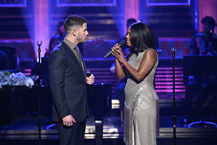 Photo Exclusive: THE LAST 5 YEARS Stars Nick Jonas and Adrienne Warren Stop By THE TONIGHT SHOW  Image