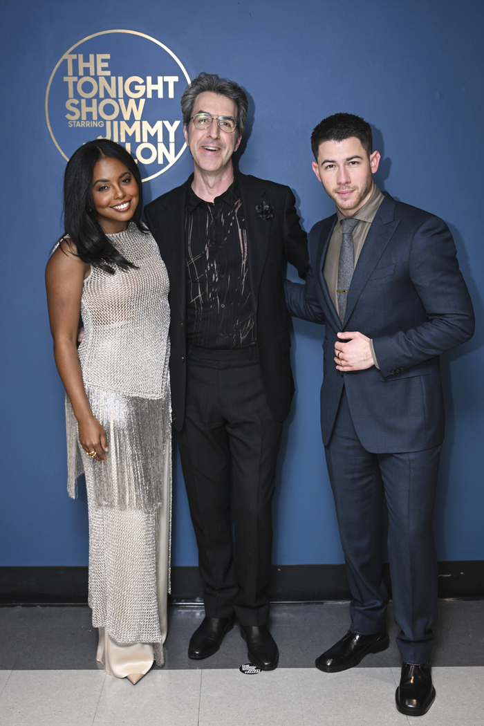 Jimmy Fallon, Adrienne Warren, Nick Jonas Photo