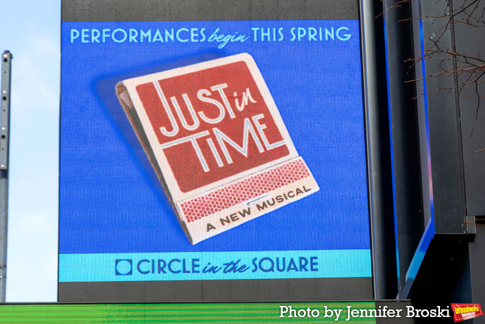 Up on the Marquee: JUST IN TIME Image