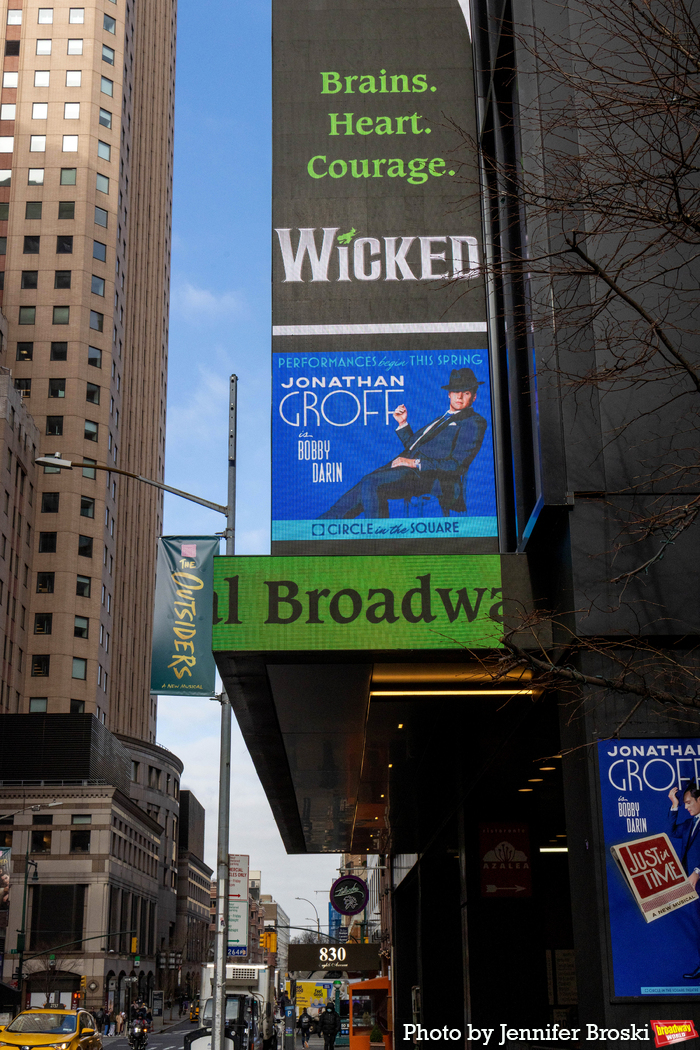 Up on the Marquee: JUST IN TIME Image