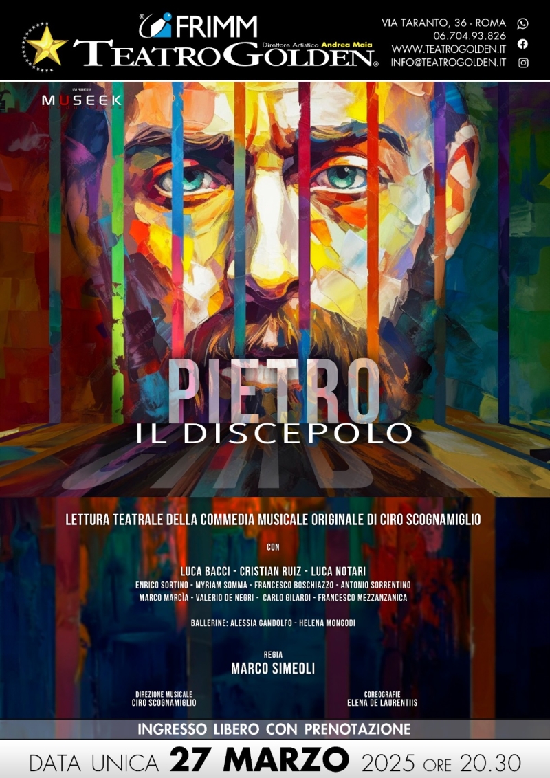 Previews: PIETRO IL DISCEPOLO al TEATRO GOLDEN  Image