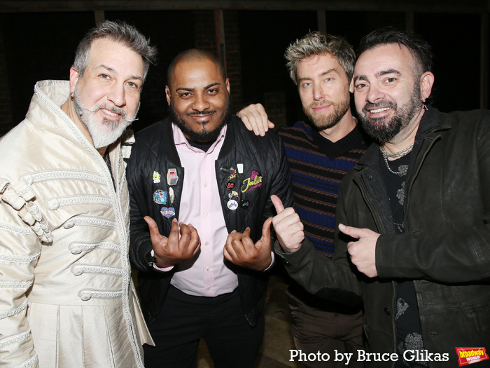 Photos: NSYNC's Chris Kirkpatrick and Lance Bass Visit Joey Fatone in & JULIET  Image