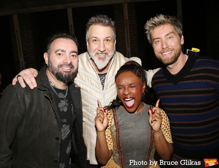 Chris Kirkpatrick, Joey Fatone Khailah Johnson and Lance Bass  Photo