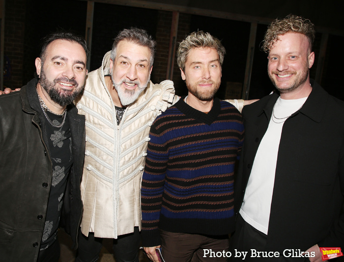 Photos: NSYNC's Chris Kirkpatrick and Lance Bass Visit Joey Fatone in & JULIET  Image