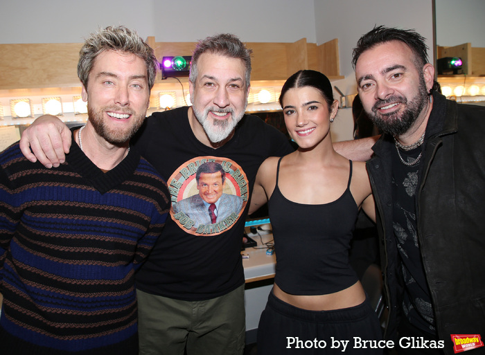 Photos: NSYNC's Chris Kirkpatrick and Lance Bass Visit Joey Fatone in & JULIET  Image