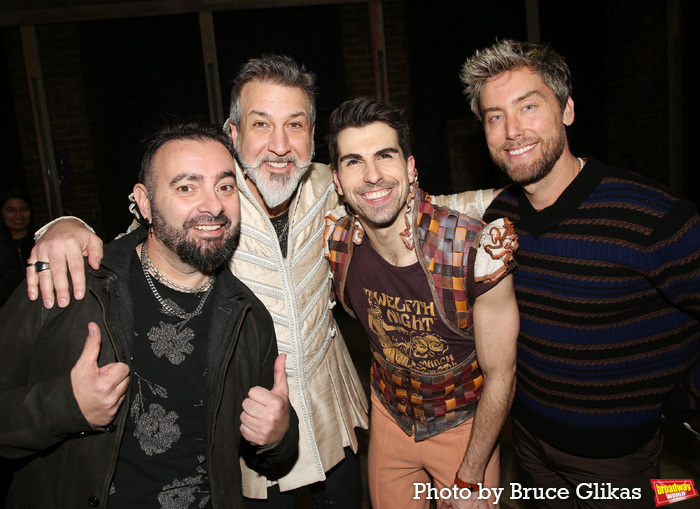 Photos: NSYNC's Chris Kirkpatrick and Lance Bass Visit Joey Fatone in & JULIET  Image