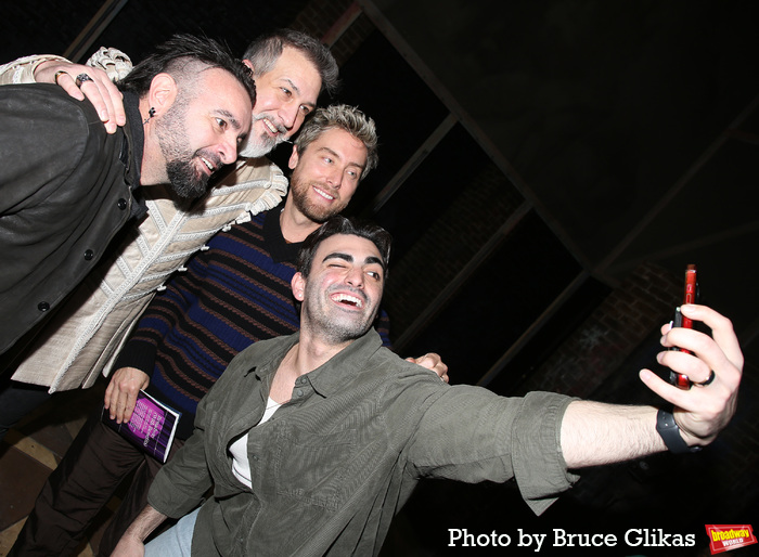 Photos: NSYNC's Chris Kirkpatrick and Lance Bass Visit Joey Fatone in & JULIET  Image