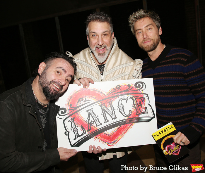 Photos: NSYNC's Chris Kirkpatrick and Lance Bass Visit Joey Fatone in & JULIET  Image