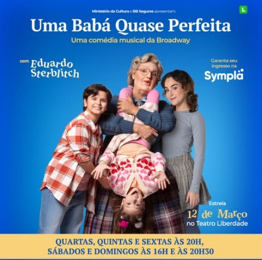 Fun and Delightful Musical UMA BABÁ QUASE PERFEITA (Mrs. Doubtfire) Opens in São Paulo  Image