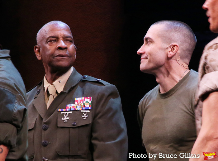 Photos: Denzel Washington and Jake Gyllenhaal at OTHELLO Opening Night Curtain Call  Image