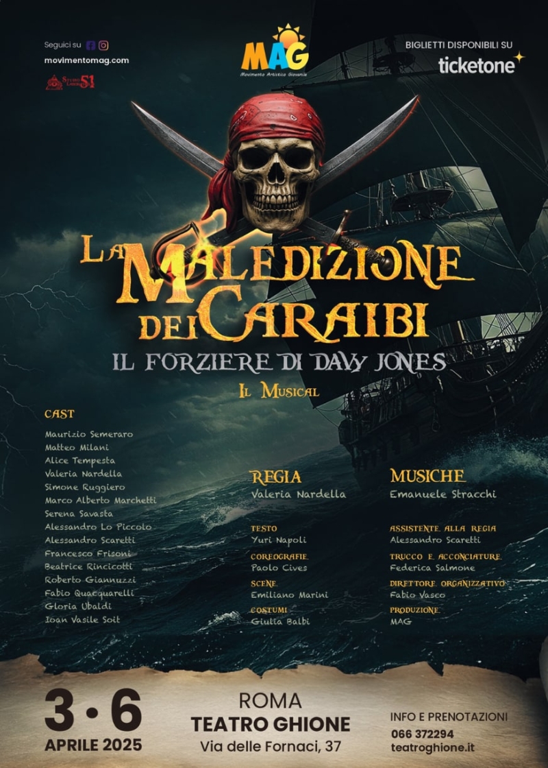 Review: LA MALEDIZIONE DEI CARAIBI al TEATRO GHIONE Image