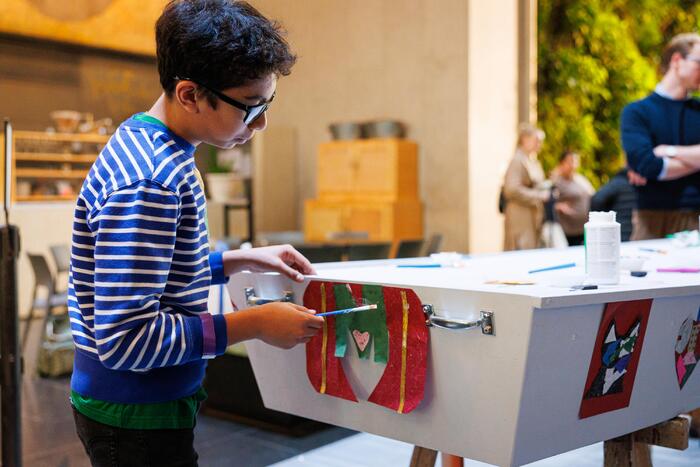 Photos: Lincoln Center’s Create-athon: Building a Boat With Clint Ramos Image