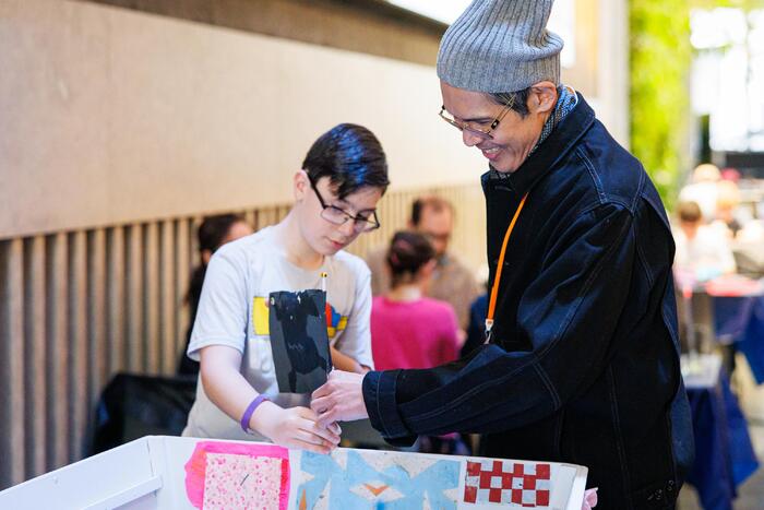 Photos: Lincoln Center’s Create-athon: Building a Boat With Clint Ramos Image