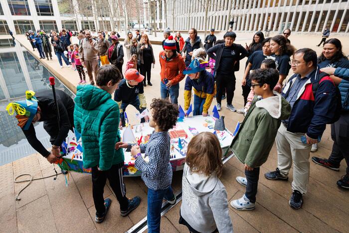 Photos: Lincoln Center’s Create-athon: Building a Boat With Clint Ramos Image