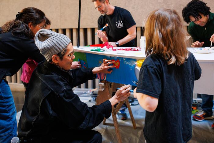 Photos: Lincoln Center’s Create-athon: Building a Boat With Clint Ramos Image