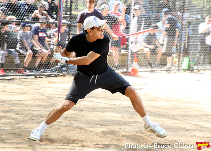 Photos: George Clooney Play Softball at the Broadway Show League Opening Day Image
