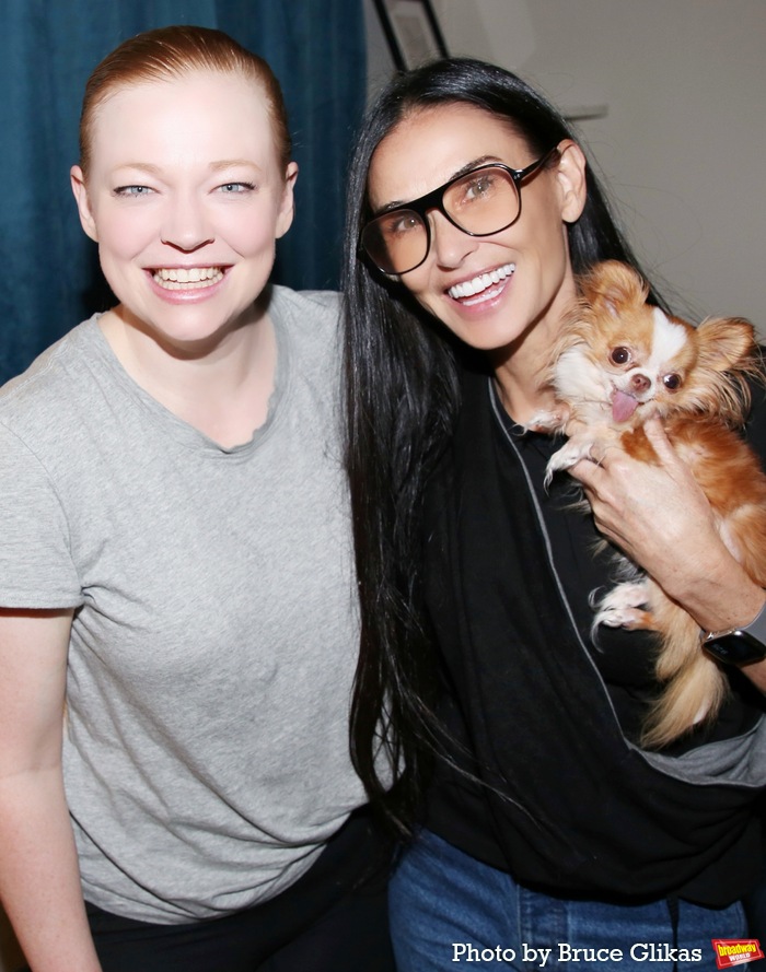 Sarah Snook, Demi Moore & Pilaf! Photo