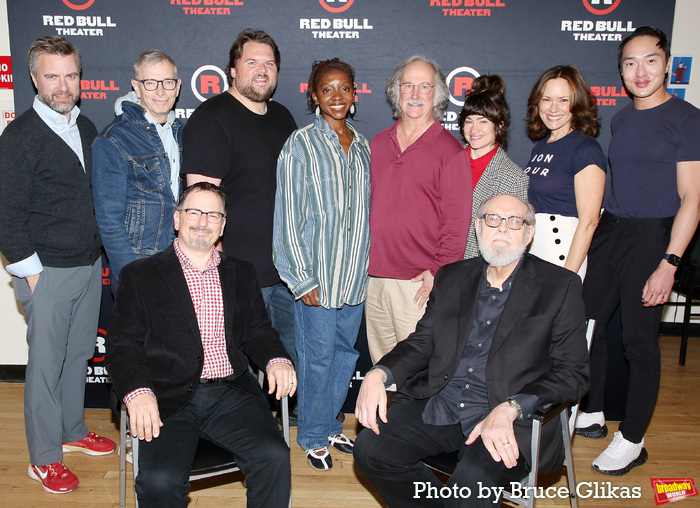 Manoel Felciano, Arnie Burton, Director Jesse Berger, Russell Daniels, Emilie Kouatch Photo