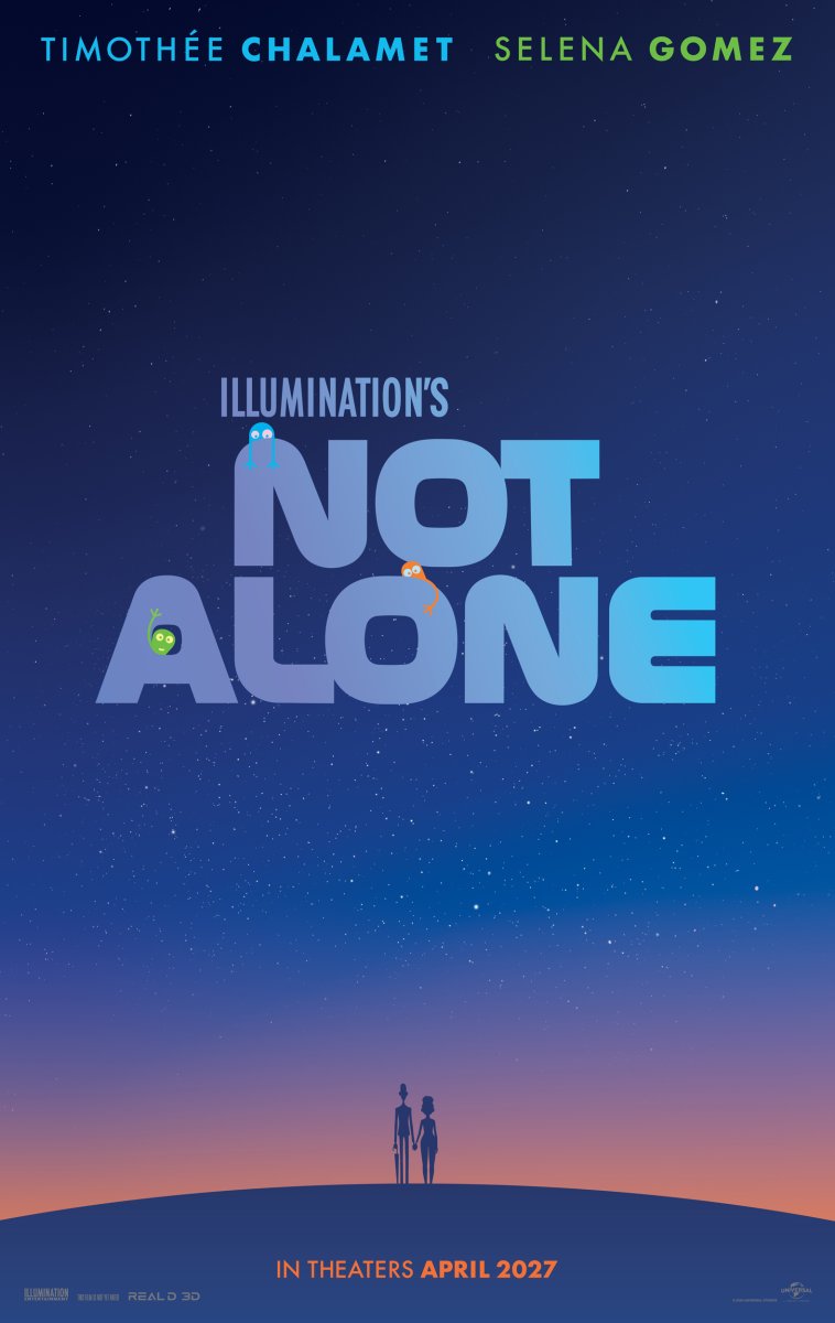 Timothée Chalamet and Selena Gomez to Lead Animated Film NOT ALONE Image