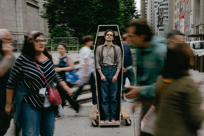 Photos: DEAD OUTLAW Star Andrew Durand Pops Up Around NYC Image