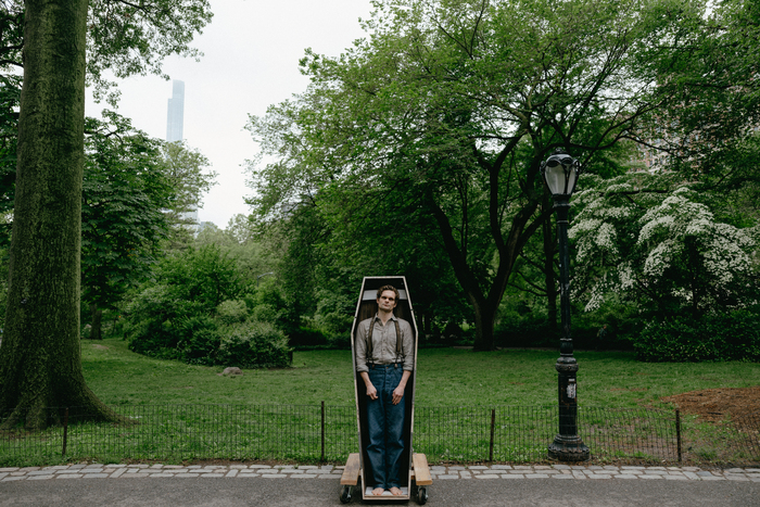 Photos: DEAD OUTLAW Star Andrew Durand Pops Up Around NYC Image