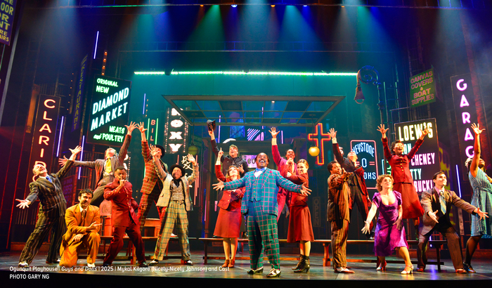 Photos: Rob McClure, Mykal Kilgore, Bianca Marroquín & Ephraim Sykes in GUYS AND DOLLS at Ogunquit Playhouse Image