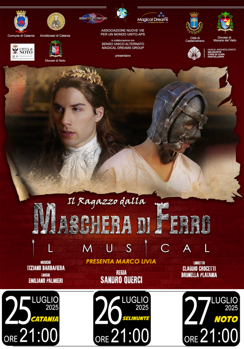 Previews: IL RAGAZZO DALLA MASCHERA DI FERRO - TRE DATE IN SICILIA Image