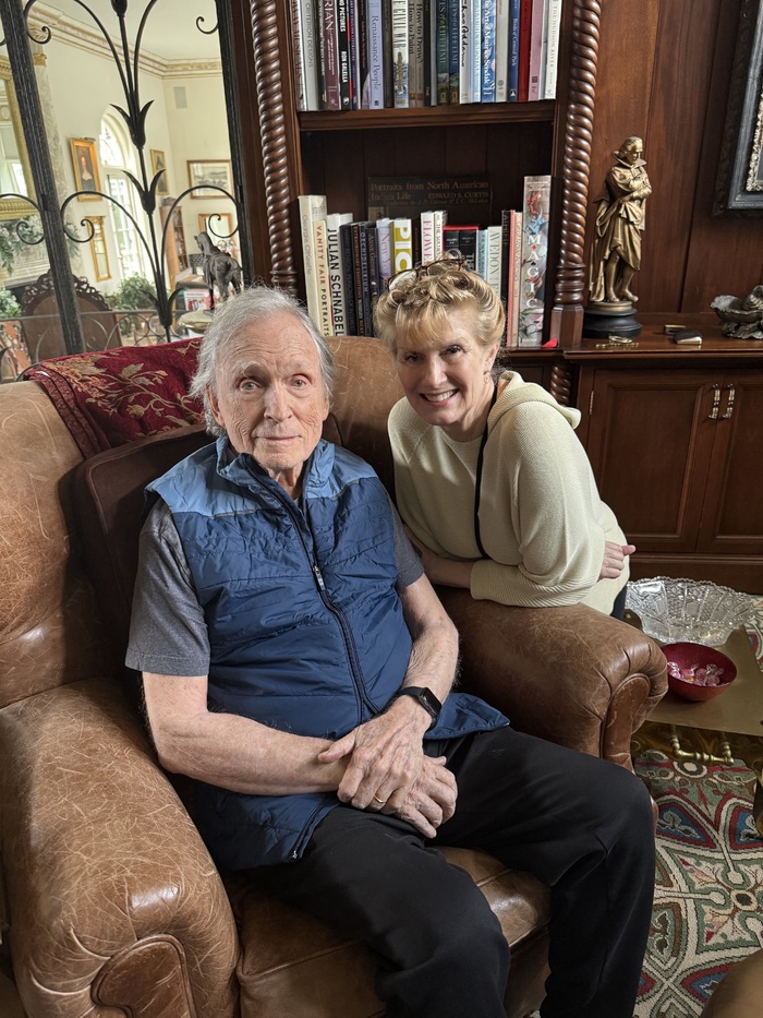 Photos: Dick Cavett Records Voiceover For Off-Broadway's GENE & GILDA At 59E59 Theaters Image